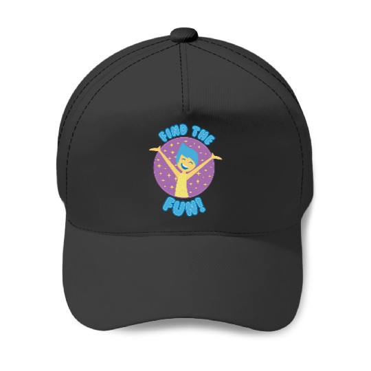 Disney Pixar Inside Out Find The Fun Vintage Joy Star Circle Long Sleeve Baseball Caps