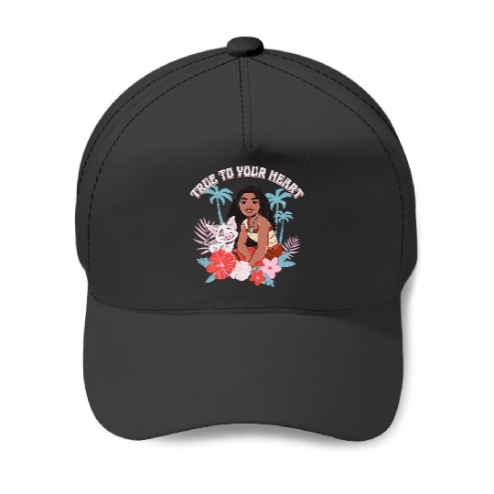 Discover Disney Moana 2 True To Your Heart Pua Moana Tropical Logo Baseball Caps