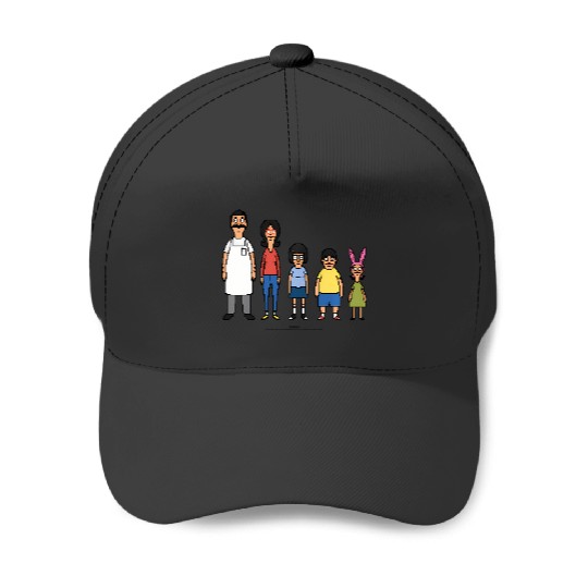 Bob'S Burgers 8 Bit Baseball Caps