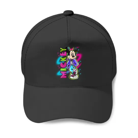Disneyss Mickey Mouse Airbrush Baseball Caps