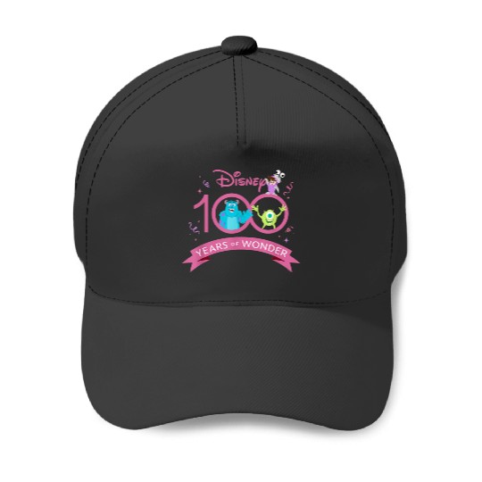 Discover Disney 100 and Pixars Monsters Inc 100 Years of Baseball Caps