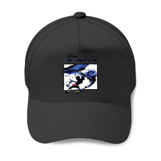 Disney Epic Mickey Painting Portrait Baseball Caps
