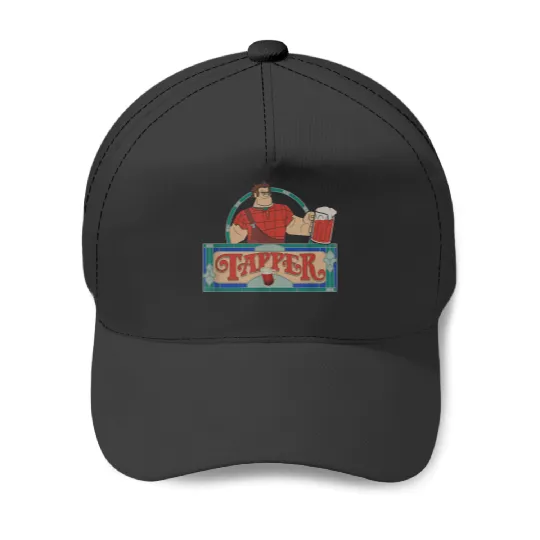 Disneyss Wreck it Ralph Tapper Root Beer Bar Vintages Logo Baseball Caps