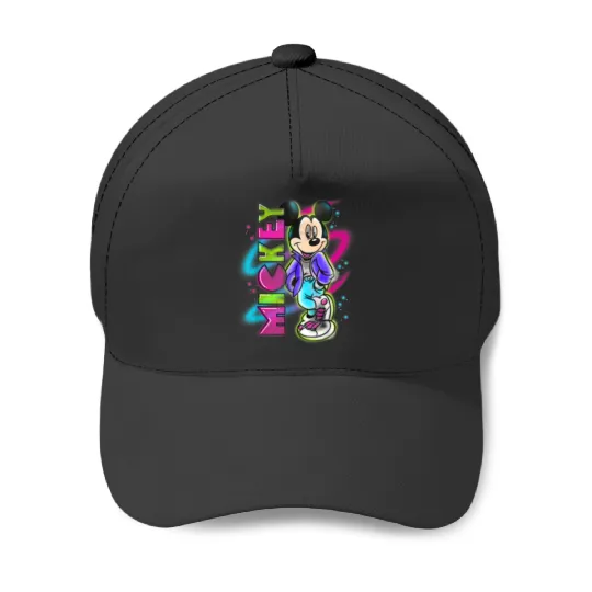 Disneyss Mickey Mouse Airbrush Baseball Caps