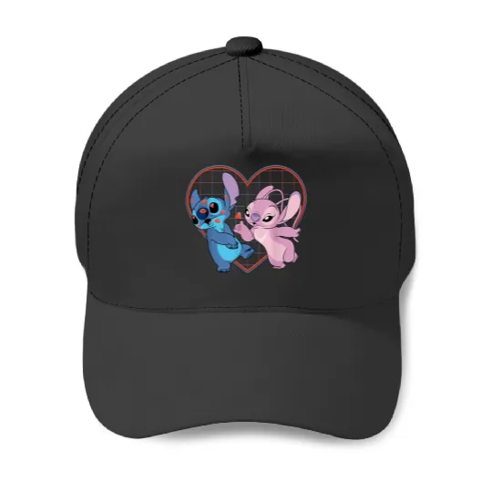 Discover Disney Lilo and Stitch Angel Heart Kisses Baseball Caps