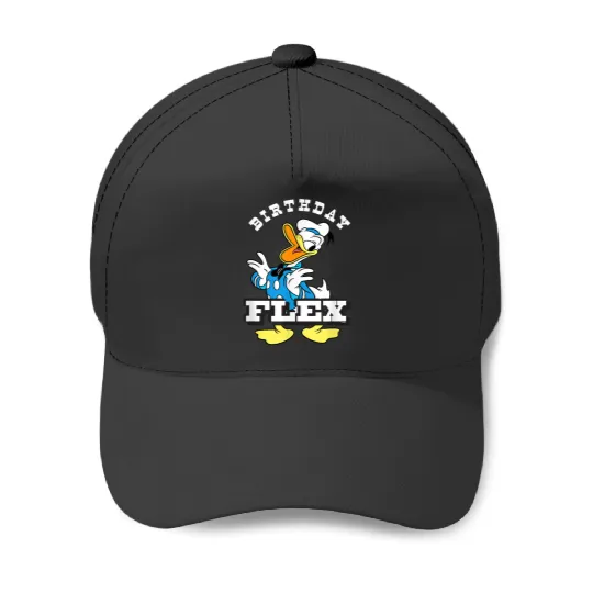 Discover Disney Donald Duck Classic  Retro Birthday Flex Baseball Caps