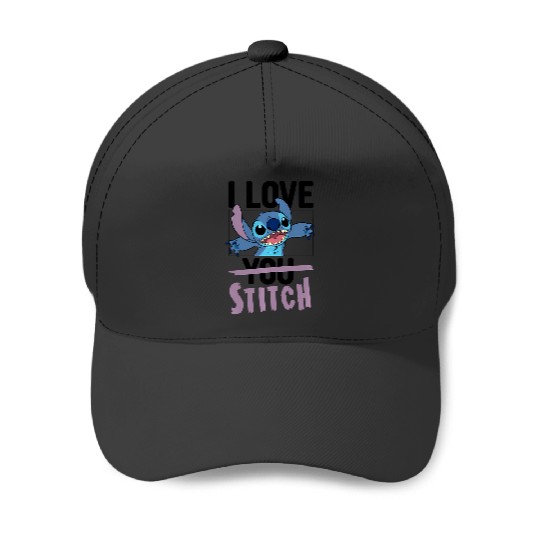Discover Disney Valentines I Love Stitch Baseball Caps