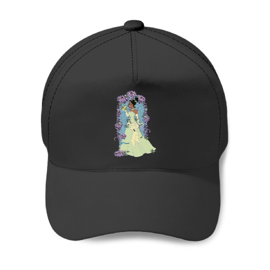 Disney Princess And The Frog Tiana Floral KISSss Baseball Caps