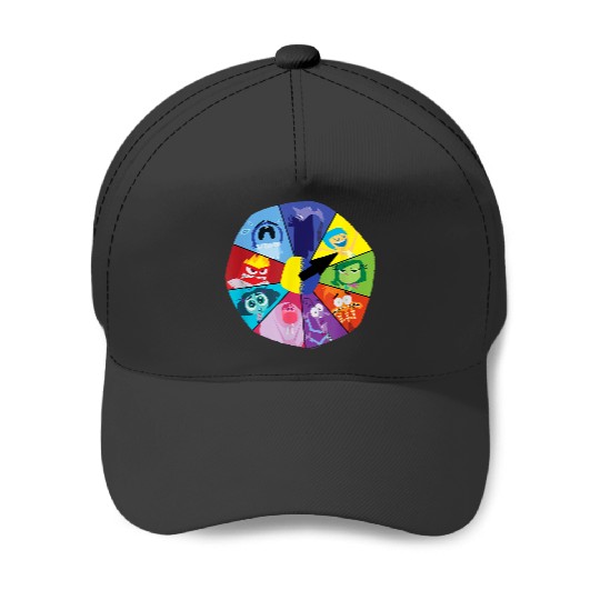 Disneyss And Pixarss Inside Out 2 Emotions Wheel Mood Clock Baseball Caps