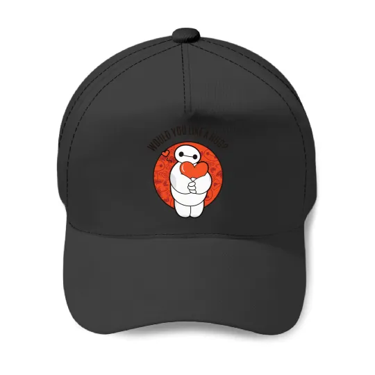 Discover disney big hero 6 baymax hug valentines graphic Baseball Caps