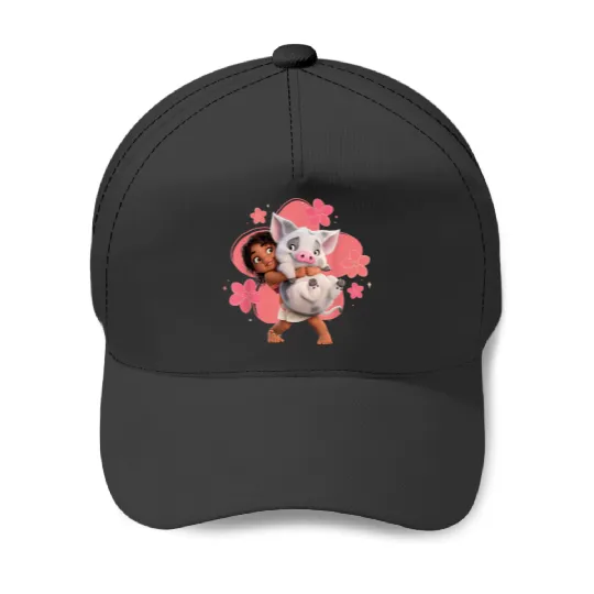 Disneyss Moana 2 Little Sister Simea And Pua Island Friends Baseball Caps