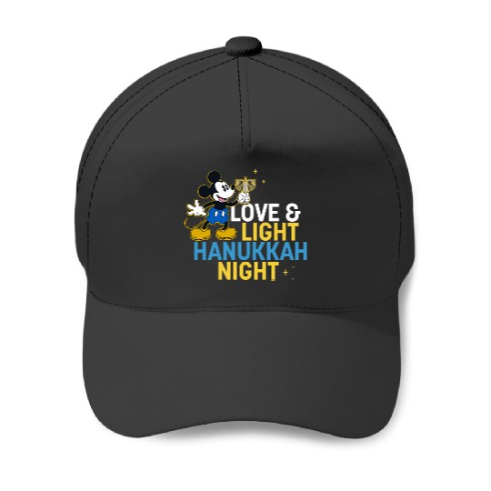 Disney Mickey Mouse Love & Light Happy Hanukkah Baseball Caps