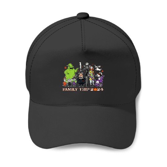 Disneyss The Nightmare Before Christmas Fall Family Trip 2024 Baseball Caps