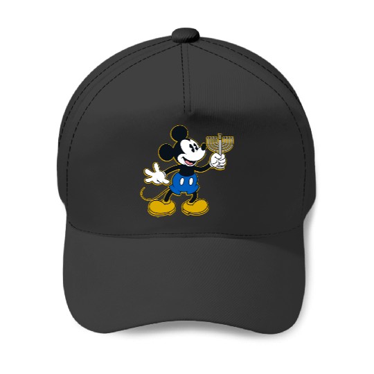 Disney Mickey Mouse Hanukkah Menorah Happy Holidays Sweatshirt Baseball Caps