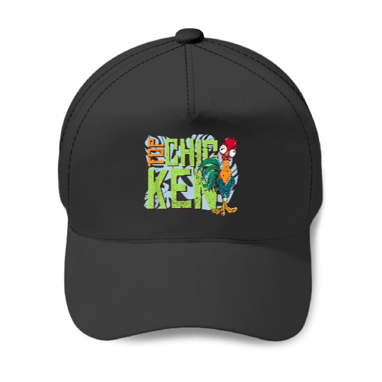Disneyss Moana 2 Hei Hei Top Chicken Tropical Panel Baseball Caps