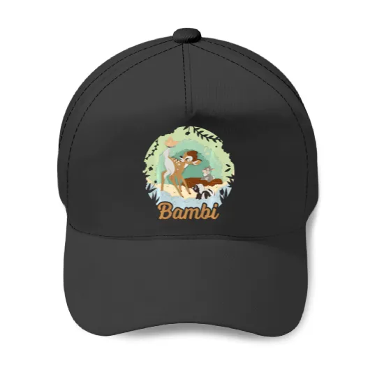Disney Bambi Thumper And Flower Paper Cut Portrait Baseball Caps