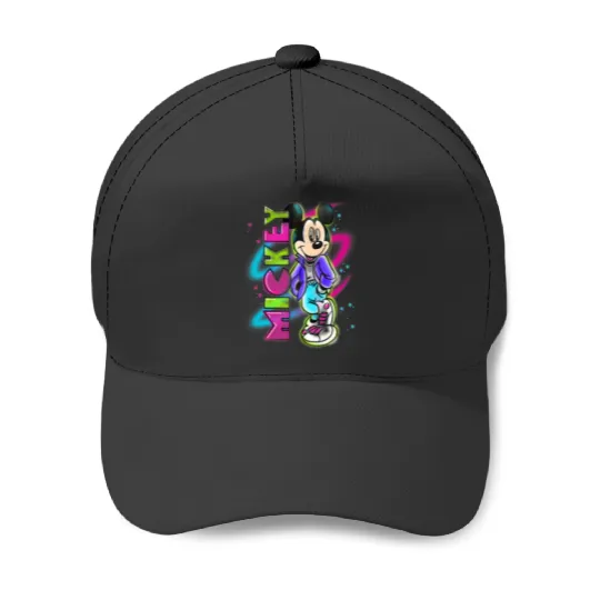 Disney Mickey Mouse Airbrush Baseball Caps
