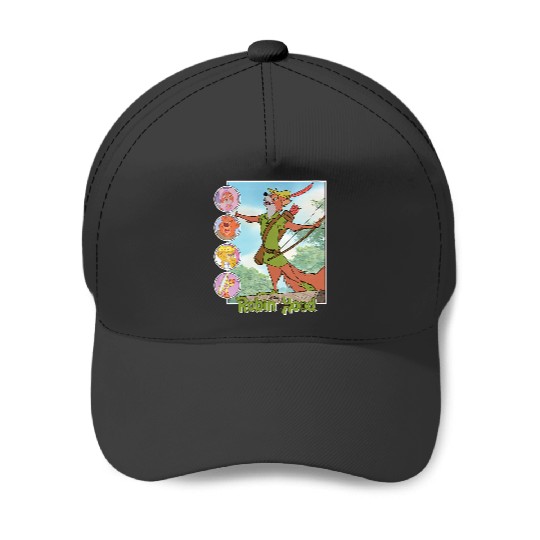 Womens Disney Robin Hood Classic Disney Film Retro V-Neck Baseball Caps