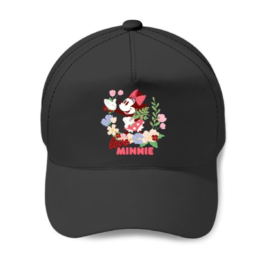 Disney Love Minnie Mouse Botanical Garden Flowers Spring Baseball Caps