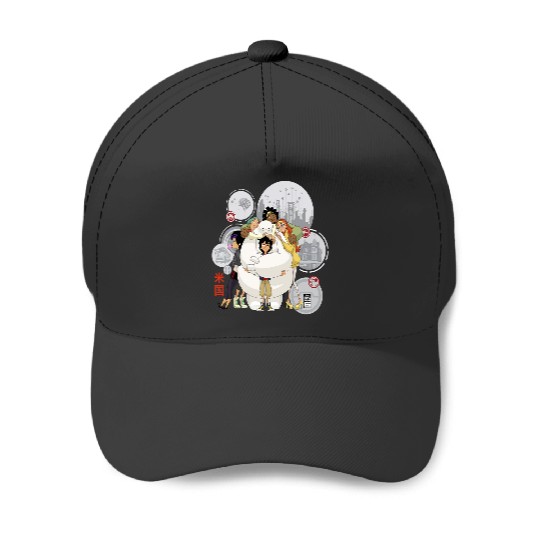 Disney Big Hero 6 TV Series Baymax Hugs Graphic Baseball Caps