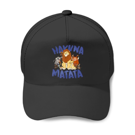 Disneyss Lion King Classic Hakuna Matata Group Baseball Caps