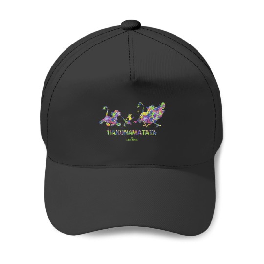 Disneyss The Lion King Hakuna Matata Paint Splatter Silhouette Baseball Caps