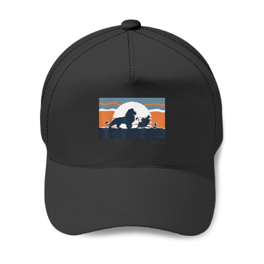 Disneyss Lion King Retro Hakuna Matata Trio Silhouette Baseball Caps