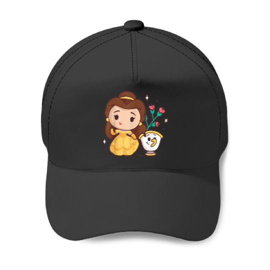Disney Princess Belle and Chip Teacup Baseball Caps