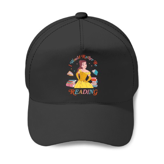 Disney Princess Beauty Beast Belle I Would Rathe Baseball Caps