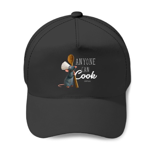 Womens Disney Pixarss Ratatouille Remy Anyone Can Cook VNeck Baseball Caps