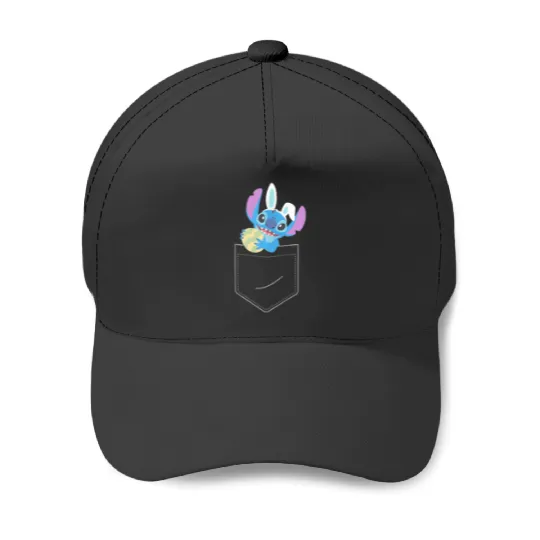 Disney Stitch Easter Egg And Bunny Ears Corner P Baseball Caps