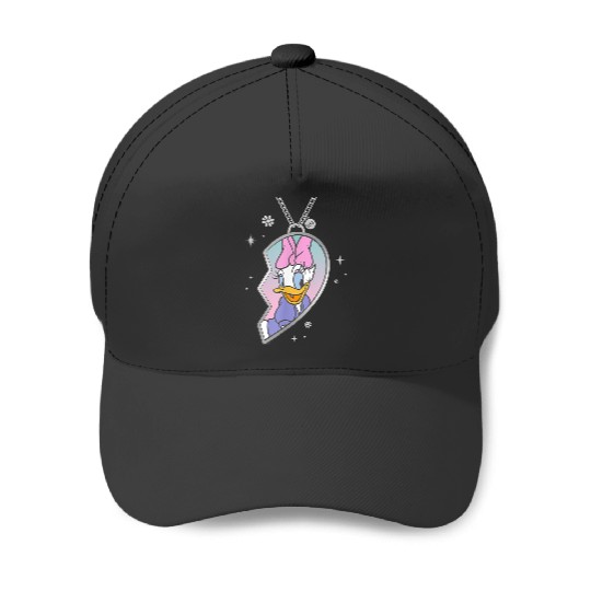 Disneyss Bff Best Friends Matching Heart Necklace Daisy Duck Baseball Caps