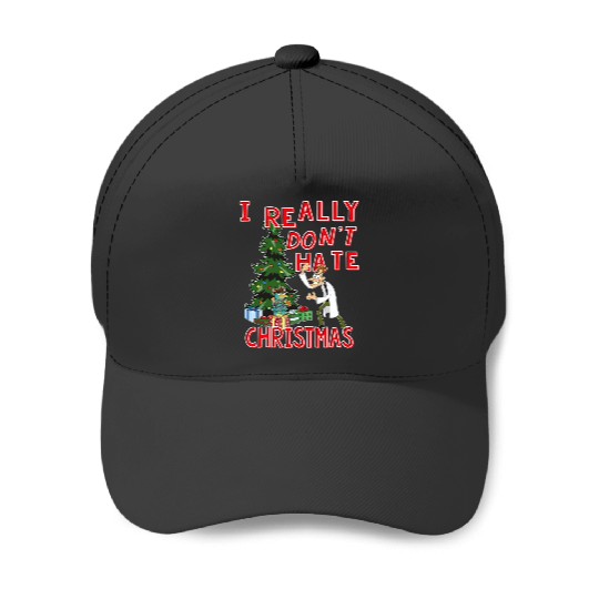 Disneys phineas and ferb doof christmas quote Baseball Caps