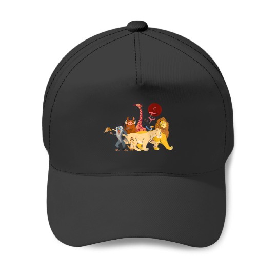 Disneyss The Lion King Simba Nala Timon Pumbaa Animal Family Baseball Caps