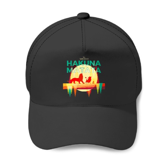 Disneyss The Lion King Hakuna Matata Paper Cut Big Chest Logo Baseball Caps