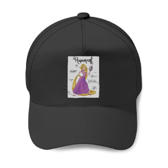 Disney Tangled Rapunzel Fashion Callouts Baseball Caps