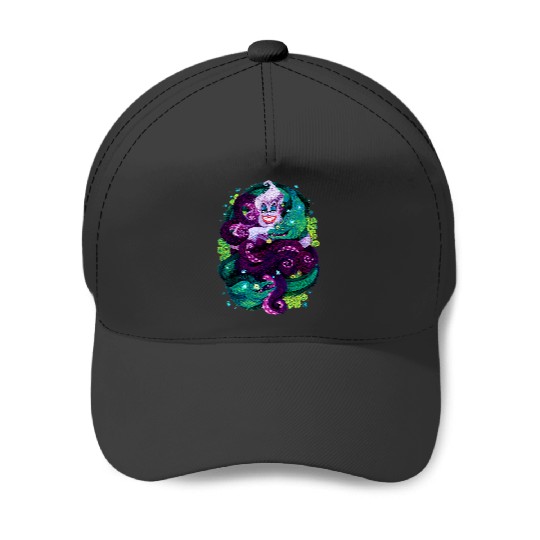 Disney The Little Mermaid Ursula Sea Witch Painting Baseball Caps