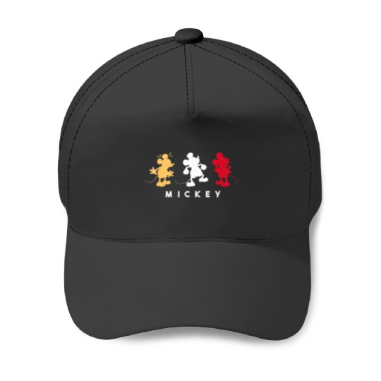 Amazon Essentials Disney Mickey Silhouette Trio Baseball Caps