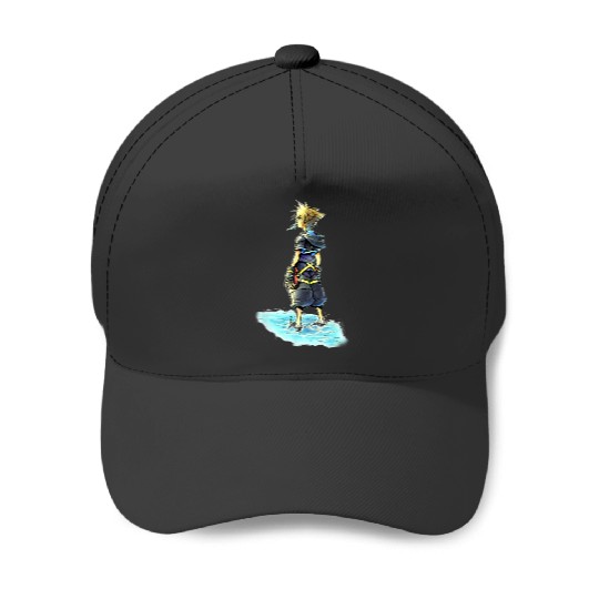 Disney Kingdom Hearts Sora Sea Salt Ice Cream Sketch Baseball Caps