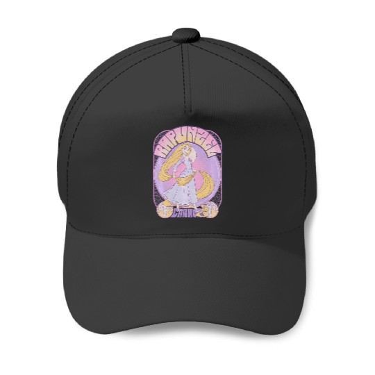 Disney Tangled Rapunzel Seventies Retro Poster Baseball Caps