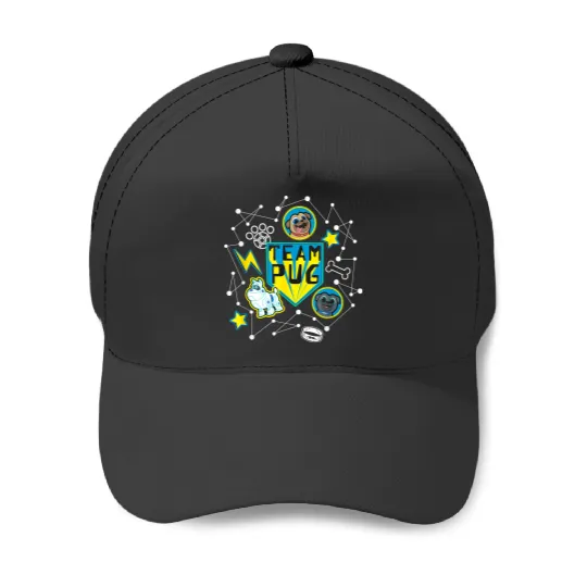 Disneyss Puppy Dog Pals Team Pug Best Dog Trio Big Chest Logo Baseball Caps