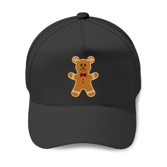 Disney Christmas Gingerbread Boy Baseball Caps