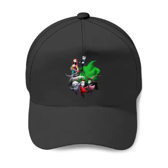 Disneyss The Nightmare Before Christmas Characters Group shots Baseball Caps