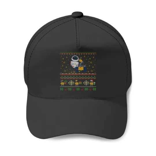 Disney Pixar Wall-E Eve Ugly Christmas Sweater Holiday Baseball Caps