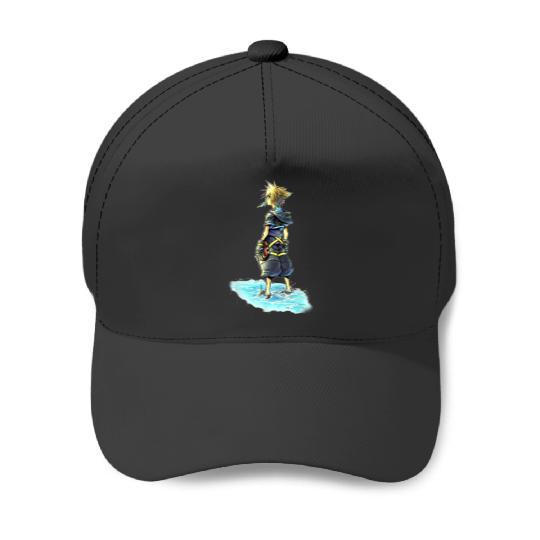 Disney Kingdom Hearts Sora Sea Salt Ice Cream Sketch Baseball Caps