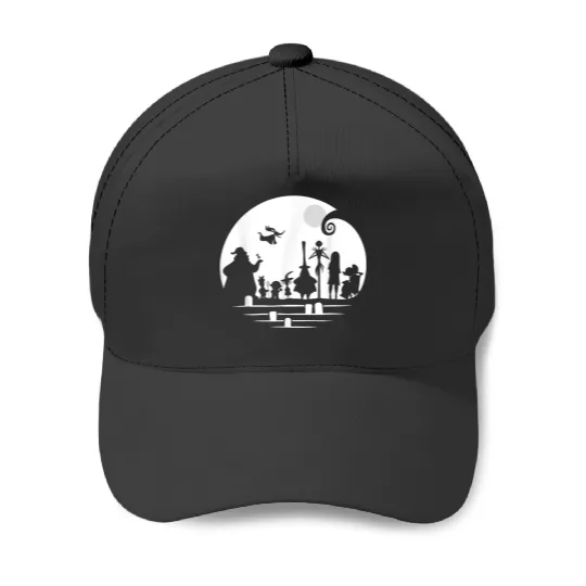 Disneyss The Nightmare Before Christmas Character Silhouette Baseball Caps