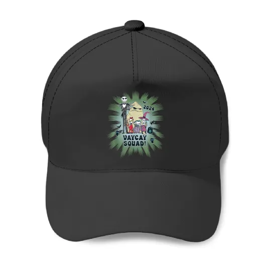 Disneyss Nightmare Before Christmas Family Vacay Squad 2024 Baseball Caps