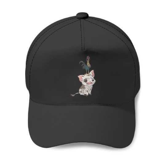 womens Disneys moana pua and hei hei simple portrait Baseball Caps