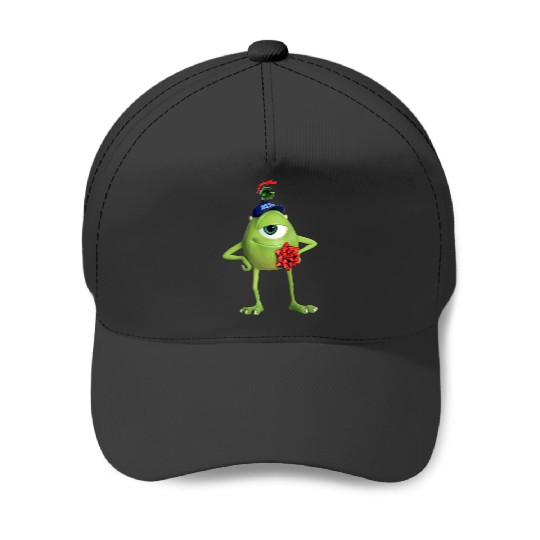 Disneyss Pixars Monsters University Mistletoe Mike Holiday Baseball Caps