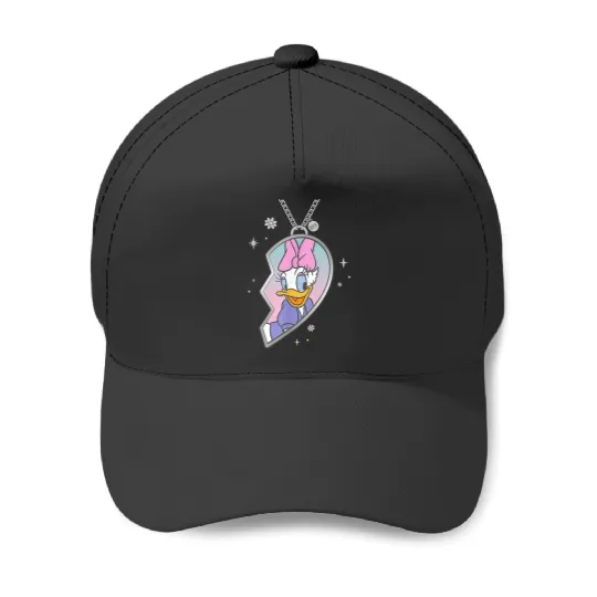 Disneyss Bff Best Friends Matching Heart Necklace Daisy Duck Baseball Caps
